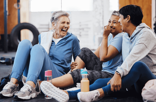 older women laughing