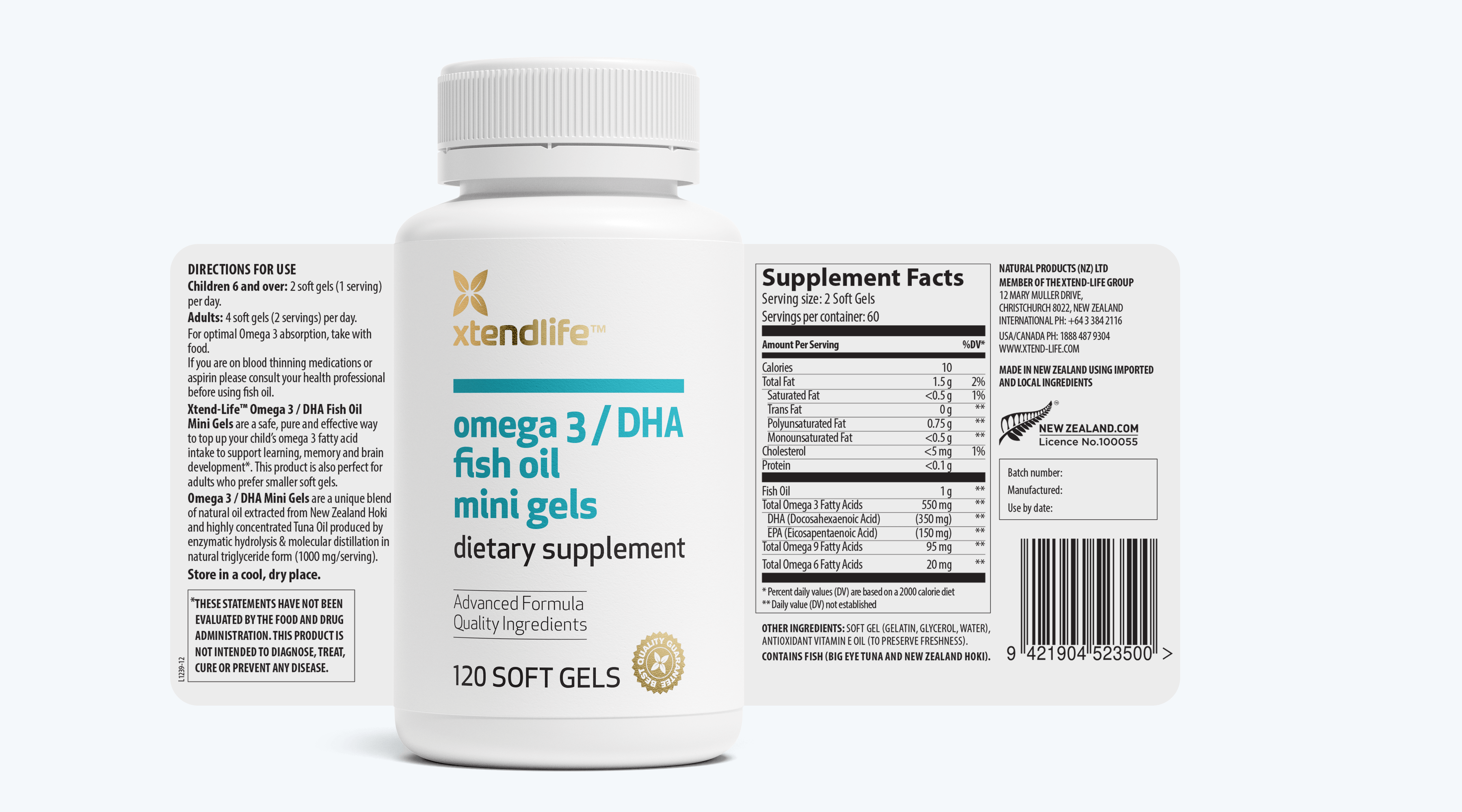 Omega 3 / DHA Fish Oil Mini Gels
